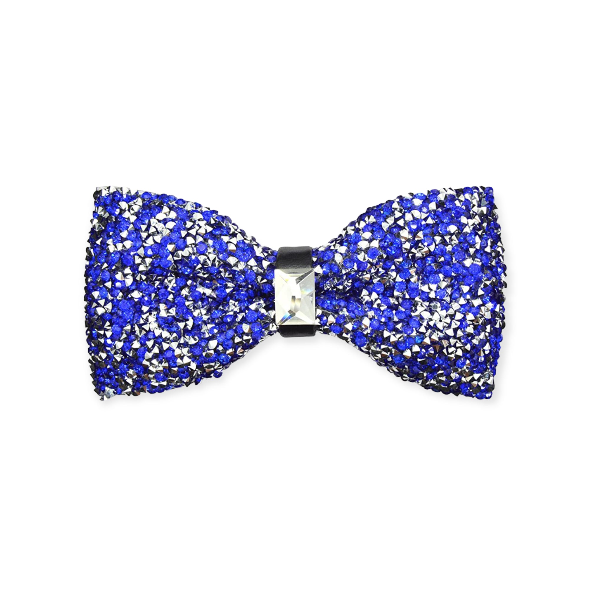 Royal/Silver  Crystal Bow Tie